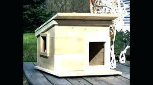 This weatherproof cedarwood house has a raised bed and separate sections for keeping food bowls and water. How To Build An Outdoor Cat House Outdoor Cat Houses For R Plans House Luxury Insulated New Remember Me Wood Wooden Cat House Cat House Plans Outdoor Cat House