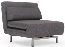 This chair converts easily to a twin sized bed and is an ideal space for visiting guests to lay their heads. Convertible Charcoal Gray Fabric Chair Bed Lk06 By Ido