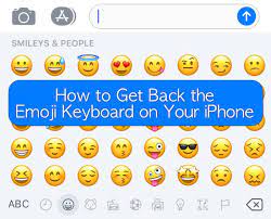 the emoji keyboard on your iphone