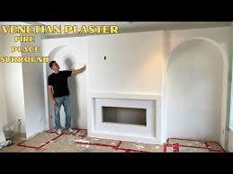 Venetian Plaster Fireplace Build Frame