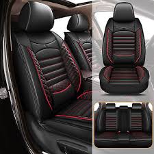 Car 5 Seat Covers Faux Leather Front