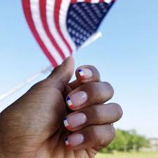 See more ideas about french tip nails, nails, french tip. 40 Easy Fourth Of July Nail Ideas Red White And Blue Designs