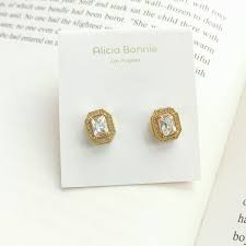 alicia bonnie earrings gold party favor