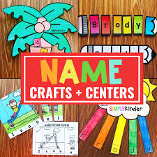 name crafts name centers simply kinder