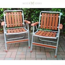 Redwood Folding Lawn Chairs