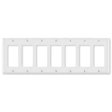 Leviton Decora Wallplate 7 Gang