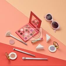 cosmetic makeup accessories layout