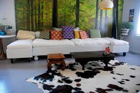 cowhide in decorating a home