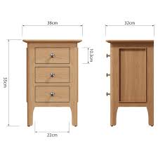 coastal small bedside cabinet