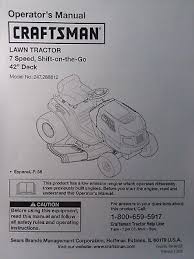 Sears Craftsman Lt1500 7sp 17 5hp 42