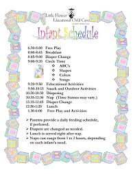 005 Baby Daily Routine Chart Template Ideas Schedule Or