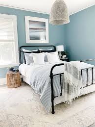 Striped In Blue Linen Bedding Bedroom