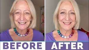 makeup for older women a purple and