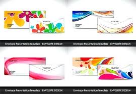 Color Envelope Template Vector Diagram Design Indesign Word Free