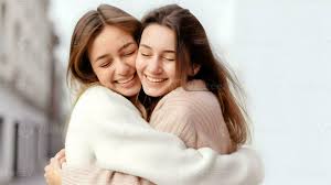 friends hugging stock photos images