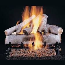 White Birch Double Sided Gas Logs