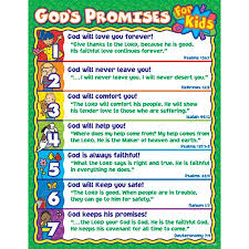 Gods Promises For Kids Chart
