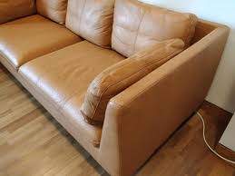 ikea stockholm genuine leather couch