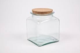 Large Recycled Glass Storage Jars 1 5l