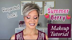 summer berry makeup tutorial