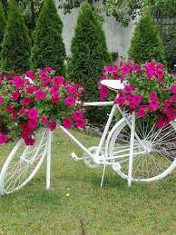 Planters From Old Bicycle For Garden