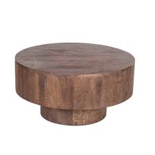 Here is a modern style coffee table with a touch of rustic outdoor tones. Lapua Round Coffee Table Nadeau Alexandria
