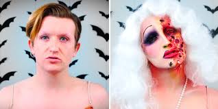 halloween makeup transformation