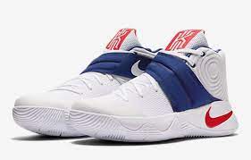 Shop our kyrie irving shoes & clothing range; Nike Kyrie 2 Usa Mens Basketball Shoes 11 White Red Blue 819583 164 Olympics Blue Basketball Shoes Womens Basketball Shoes Nike Basketball Shoes