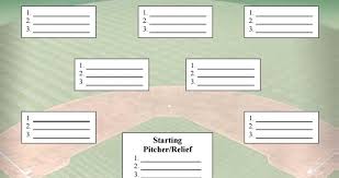 Blank Baseball Depth Chart Template Web Bat Info