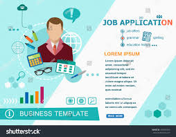 Job Application Design Concepts Words Learning Stock Vector