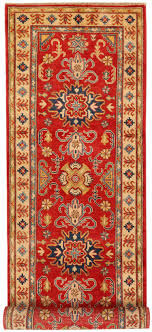 red kazak 2 8 x 9 4 runner rug for