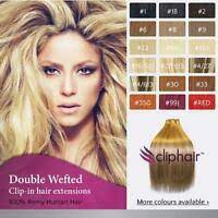 human hair one piece quad weft clip in