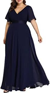 Glitter short sleeve plus size dress with cutouts. Amazon Com Navy Blue Bridesmaid Plus Size Dresses