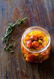 Slow Roasted Cherry Tomatoes Preserved
