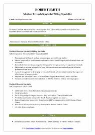 Medical Records Specialist Resume Samples Qwikresume