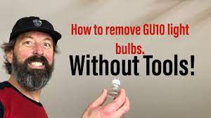 How to remove GU10 lightbulbs(WITHOUT TOOLS) - YouTube