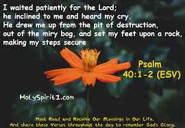 Short Bible Verses || Psalm - 40:1-2 - (ESV) || Holy Spirit || Short Bible  Verses %