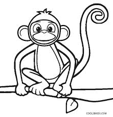 Download the elegant coloring pages monkey for kids. Free Printable Monkey Coloring Pages For Kids