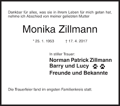 Johann leopold (leopold) zillmann married helen milne and had 10 children. Traueranzeigen Von Monika Zillmann 57trauer De