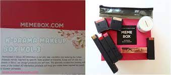 memebox unboxing k drama makeup box