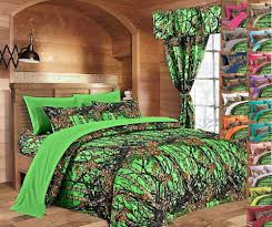 Biohazard Green Camo Comforter Sheets