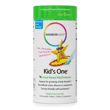 Rainbow Light Kids One Food Based Multivitamin Chewable Probiotic Vitamin And Mineral Supplement Soy And Gluten Free Supports Brain Bone Heart Eye And Immune Health In Kids 30 Tablets Walmart Com Walmart Com