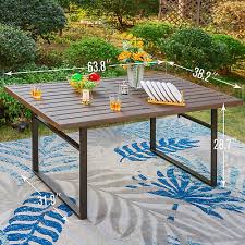 6 Person Outdoor Dining Table Wood