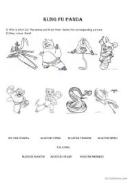 7 kung fu panda english esl worksheets