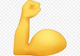 muscle arm emoji png 600 640