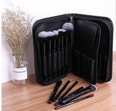 makeup brush pouch organizer leather