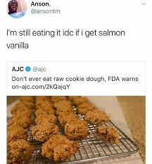 Jun 11, 2021 · unloved biotech stocks posted the best week since november, fueled by a controversial regulatory decision and a legion of reddit fans, burning a bunch of short sellers along the way. Dopl3r Com Memes Anson Ansontm Im Still Eating It Idc If I Get Salmon Vanilla Ajc Ajc Dont Ever Eat Raw Cookie Dough Fda Warns On Ajc Com 2kqajqy