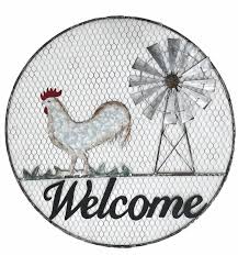 Metal Rooster Wall Art Spend With Us