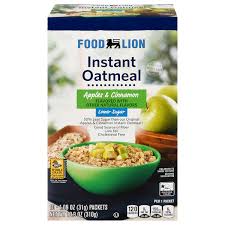 food lion instant oatmeal apples