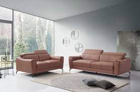 Ibiza Black Leather Gel Sectional And